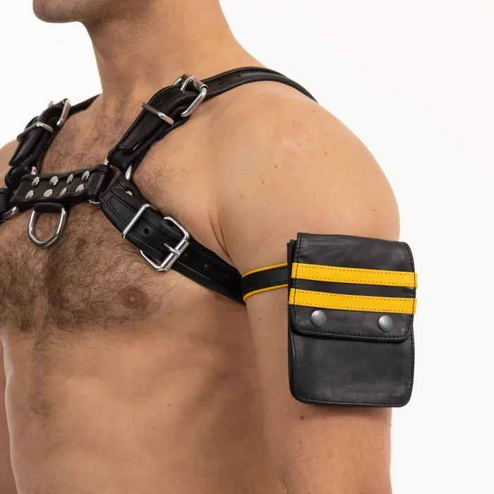 Prowler Red Leather Pouch Wallet Black Yellow