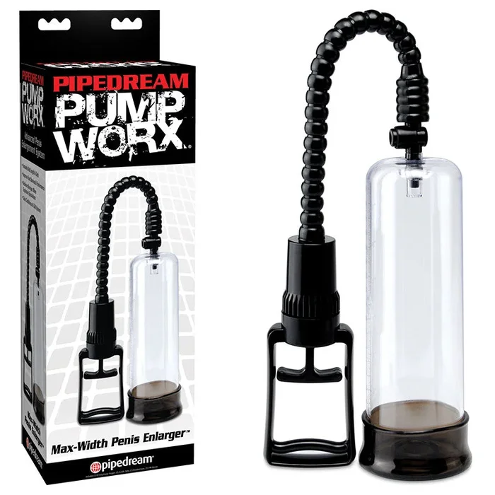 Pump Worx Max-Width Penis Enlarger – Clear/Black Penis Pump