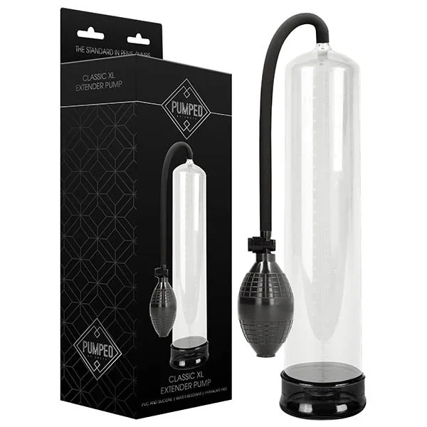 Pumped Classic XL Extender Pump – Clear Large Sized Penis Pump