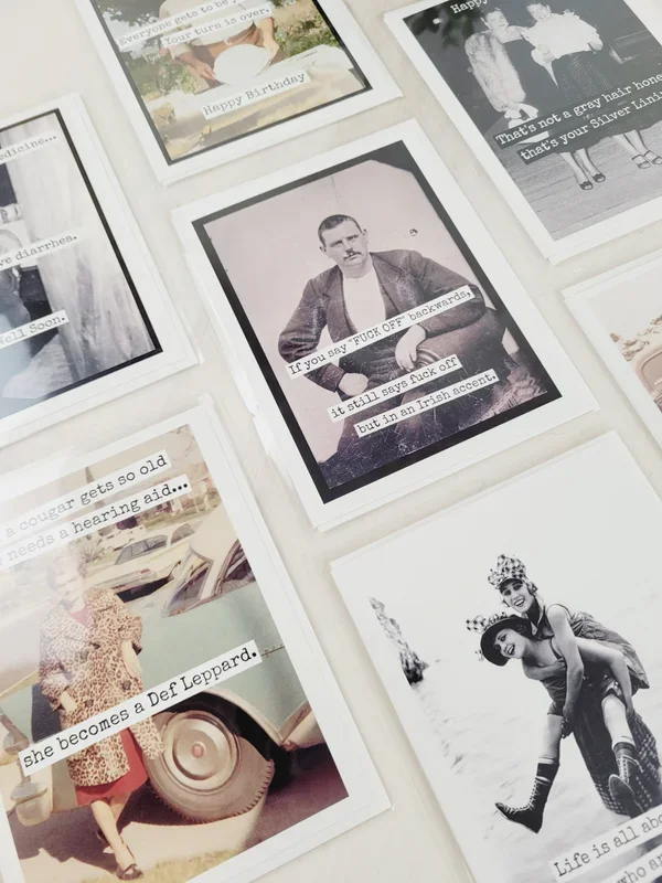 Raven’s Rest Studio, Vintage Edgy Everyday Greeting Cards