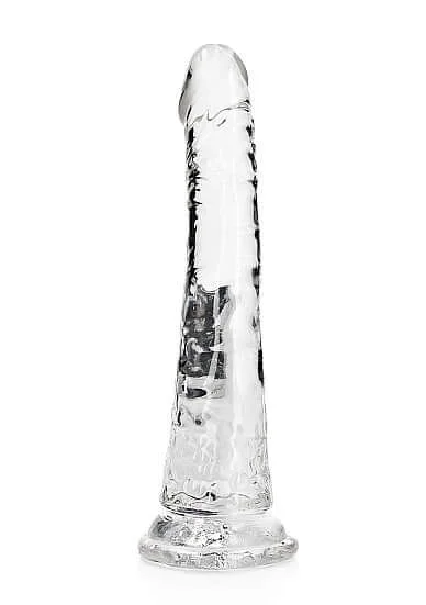 Realrock Slim Dildo 7 inches Transparent Clear – Crystal Clear Pleasure