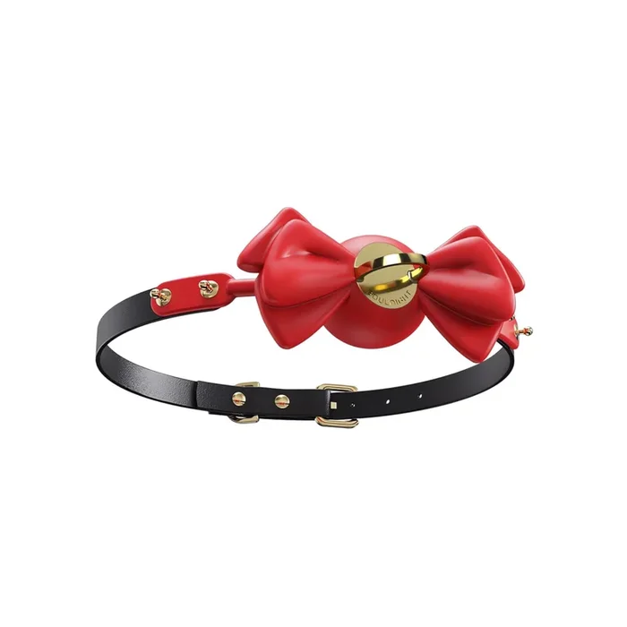 Red Bow Gag with Breathable Cap