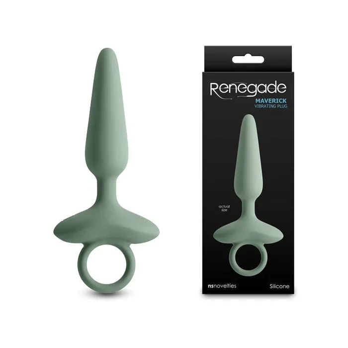 Renegade Maverick – Sage – Green 15 cm USB Rechargeable Vibrating Butt Plug