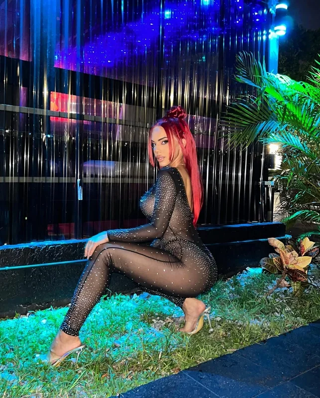 Rhinestone Sheer Catsuit