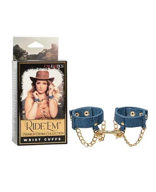 Ride ’em Premium Denim Collection Wrist Cuffs