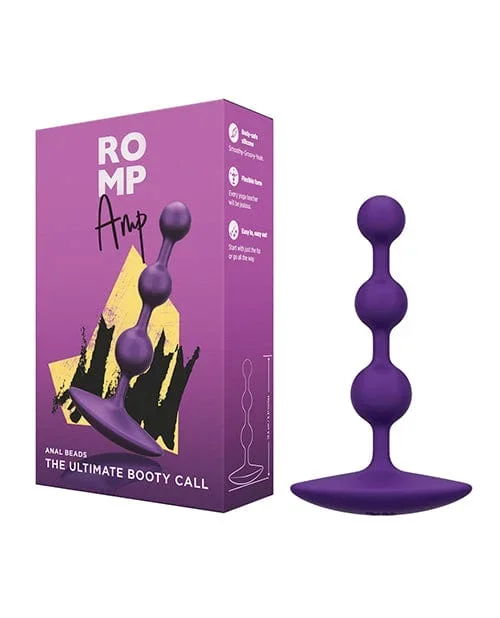 Romp Amp Flexible Anal Beads – Violet