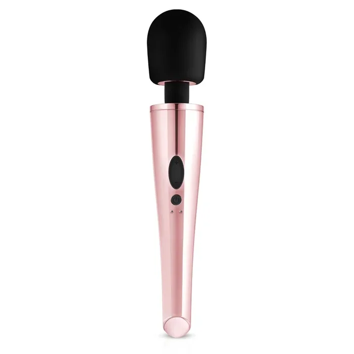 Rosy Gold Nouveau Wand Massager Rose Gold Black