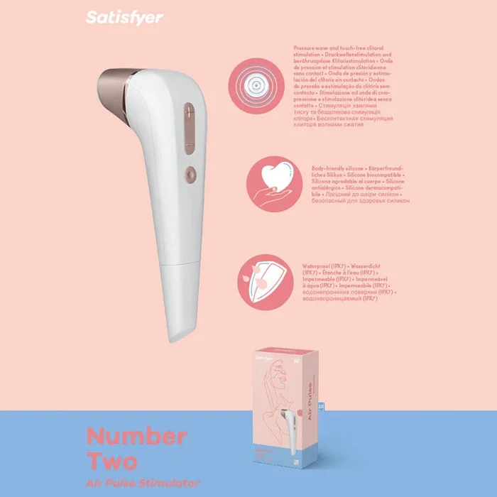 Satisfyer Number 2 – White Touch-Free Clitoral Stimulator