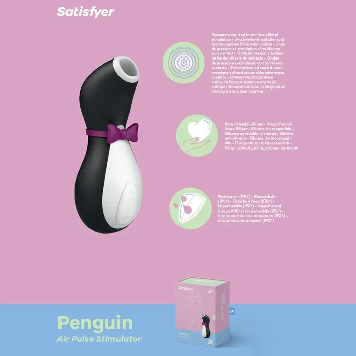 Satisfyer Penguin – Touch-Free USB-Rechargeable Clitoral Stimulator