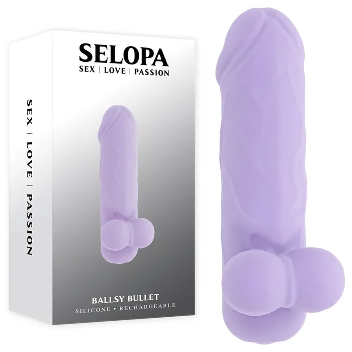 Selopa BALLSY BULLET – Purple 9.2 cm USB Rechargeable Bullet