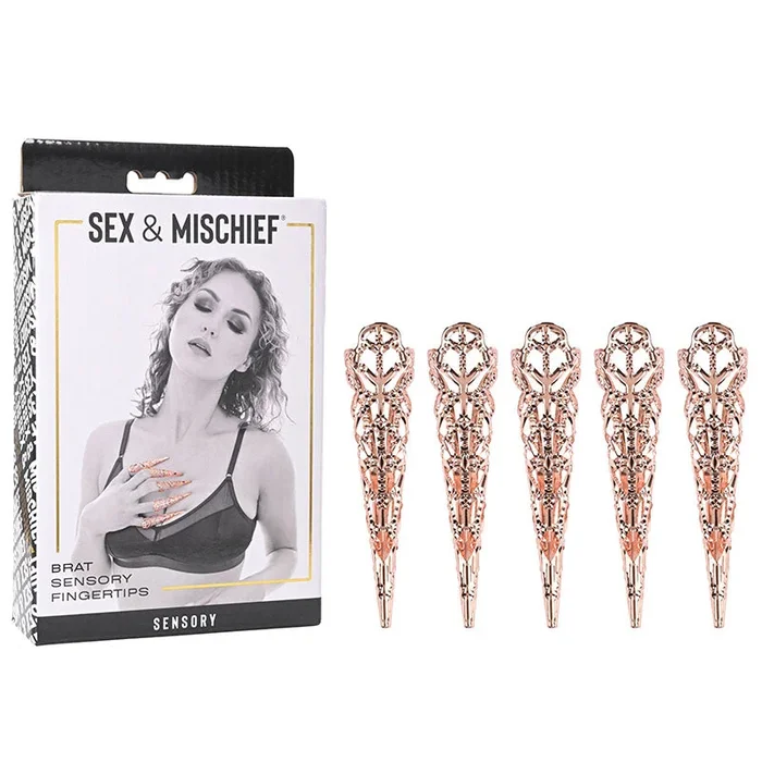 Sex & Mischief Brat Sensory Fingertips – Rose Gold – Set of 5