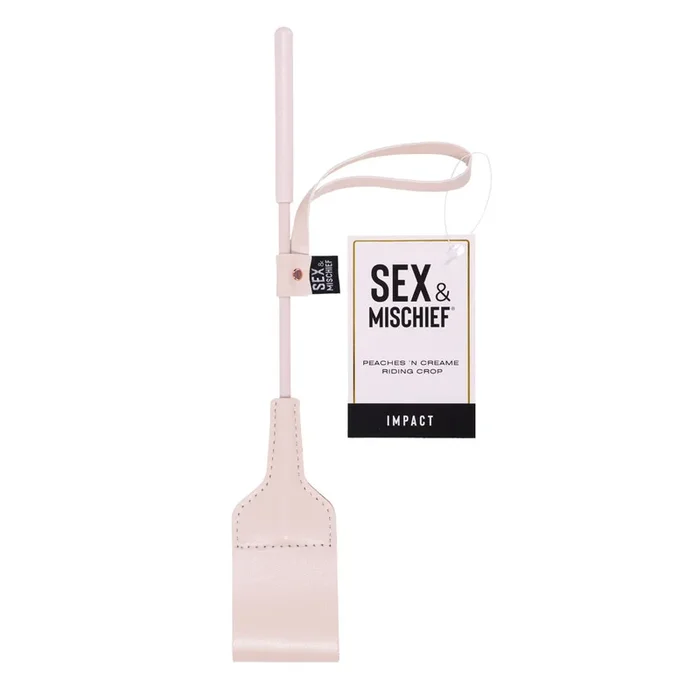 Sex & Mischief Peaches n CreaMe Riding Crop – Peach 30 cm Crop Whip
