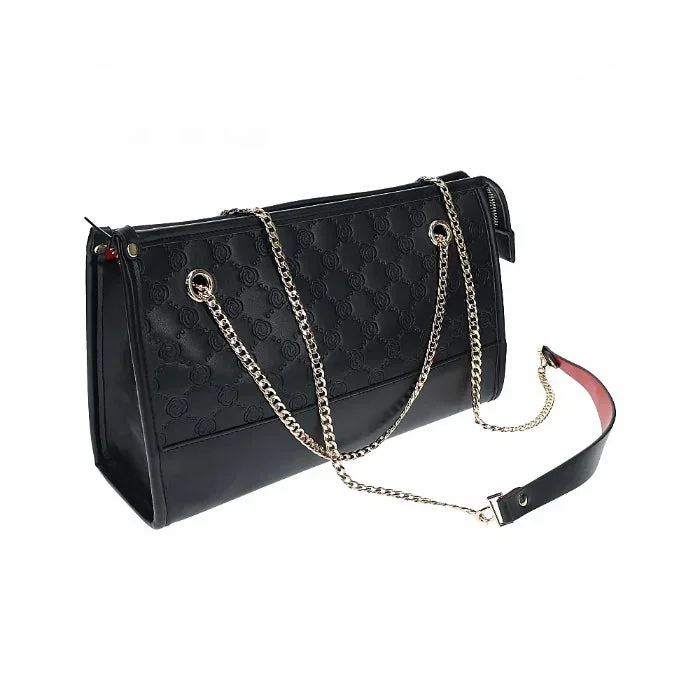 Shots Ouch! Milan Collection Bonded Leather BDSM Kit With Travel Bag