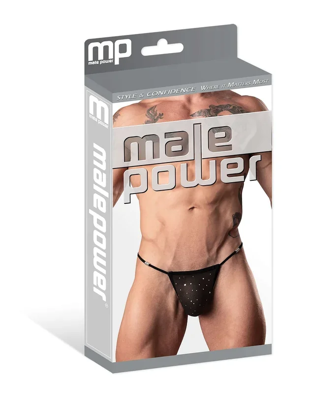 Show Stopper Posing Strap Black O/S from Male Power Lingerie