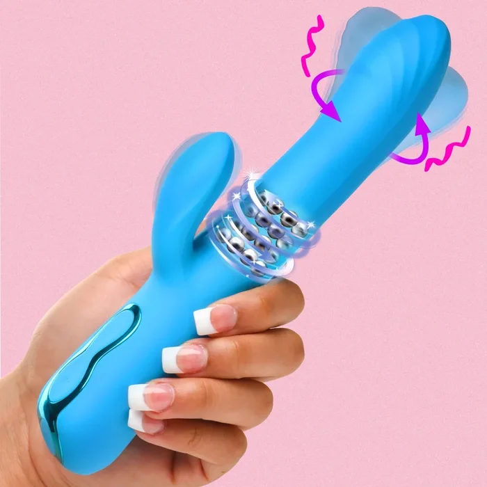 Silicone Rabbit Vibrator – Blue