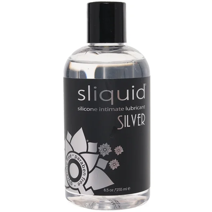 Silver Silicone Intimate Lubricant in 8.5oz/255ml