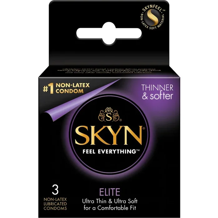 SKYN Elite 3 Pack Lubricated Non-Latex Condoms