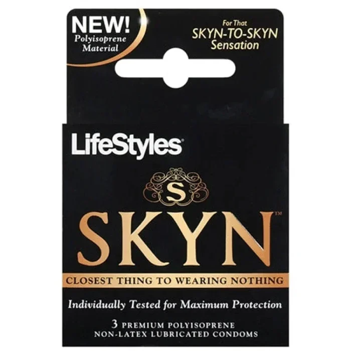 Skyn Original – Non-Latex Lubricated Condoms – 3 Pack