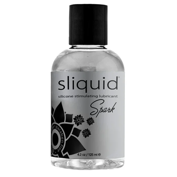 Sliquid Spark Menthol Silicone Lubricant 4.2 Oz Vegan Friendly