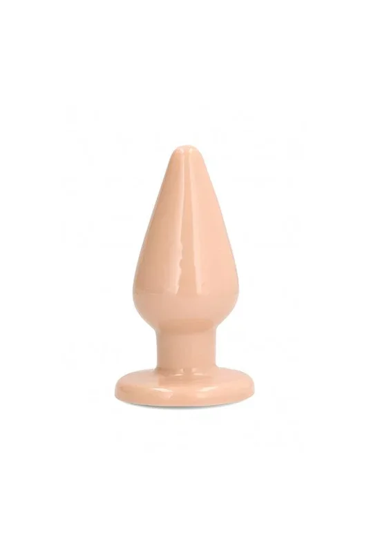 SLT by Shots Toys – Self Lubricating Butt Plug – 5 inch – Beige