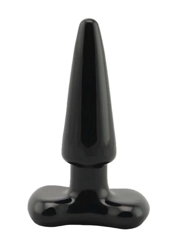 Spartacus Blown Black Spade Plug Small 4 Inches