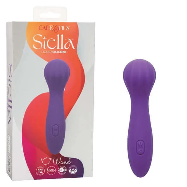 Stella Liquid Silicone O Wand Massager – Powerful and Luxurious Purple Wand