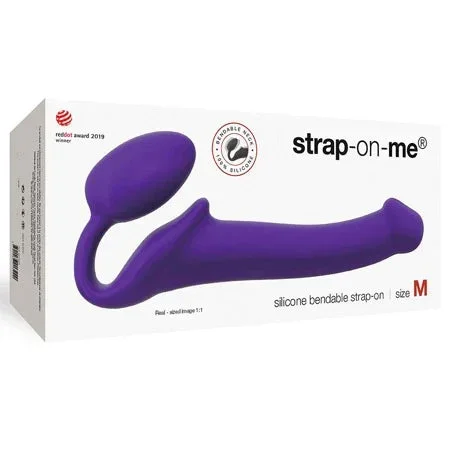 Strap On Me Silicone Bendable Strapless Strap On Medium – Purple