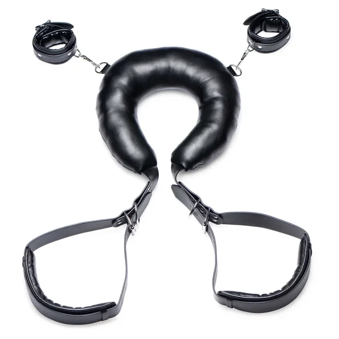 Strict Padded Thigh Sling with Wrist Cuffs – Black