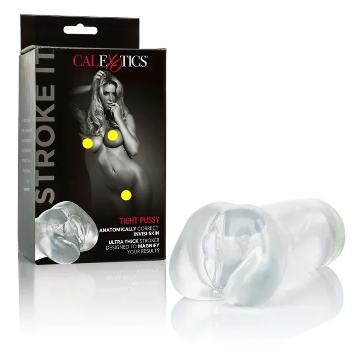 Stroke It Textured Stroker Tight Pussy Clear