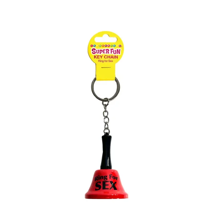 Super Fun Key Chain – Ring For Sex – Novelty Bell Keychain