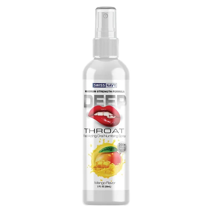 Swiss Navy Deep Throat Spray – Mango 2oz