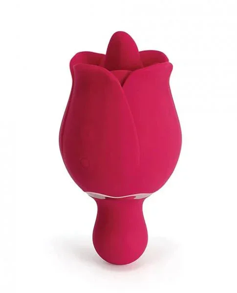 =sylvia Tongue Licking Rose Vibrator – Red