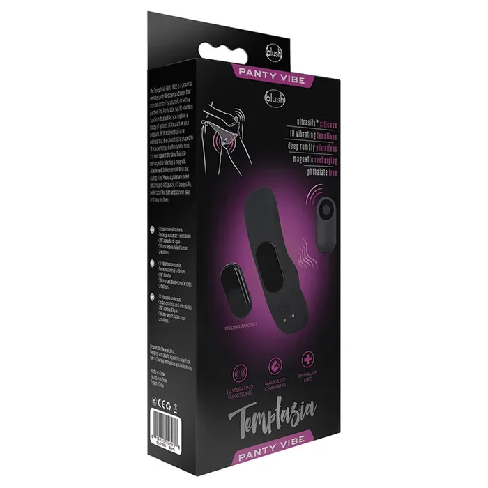 Temptasia Remote Control Panty Vibe Black 3.75-Inch Vibrator