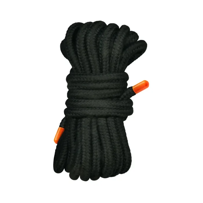The 9’s, Orange Is The New Black, Tie Me Ups Cotton/nylon Blend Bondage Rope, Black With Orange Aigl