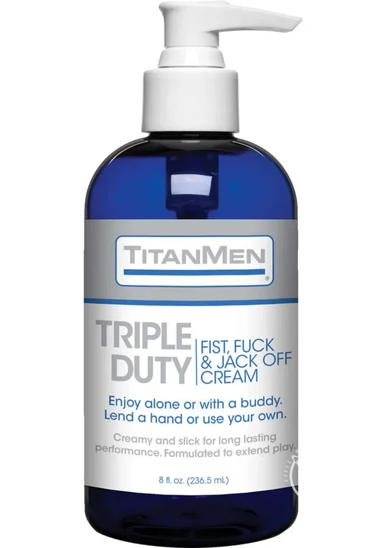 TitanMen Triple Duty Jack Off Cream – Premium Multi-Purpose Glide for Ultimate Pleasure