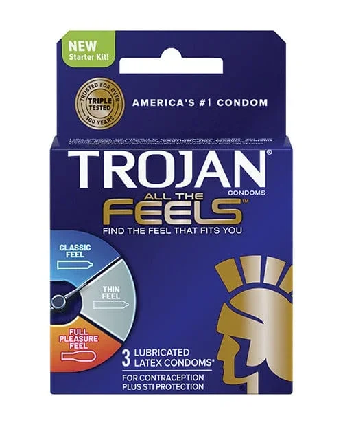 Trojan All The Feels Condoms – Pack Of 3