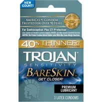 Trojan BareSkin Latex Condoms 3 pack: Feel Closer, Be Closer!