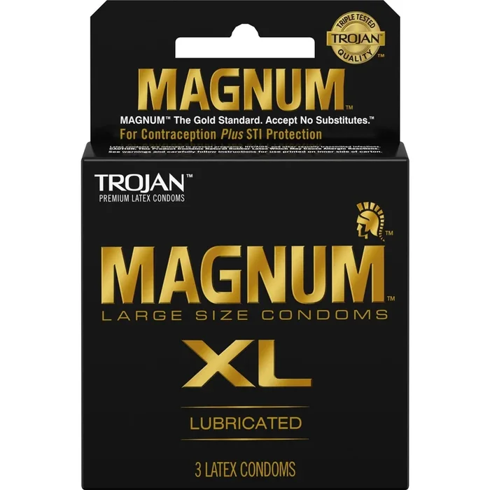 Trojan Magnum XL Condoms – 3 Pack