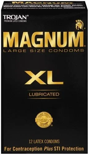 Trojan Magnum XL Lubricated Condoms 12 Pack Larger Size