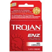 Trojan Regular Non-Lubricated Condoms – 3 Pack