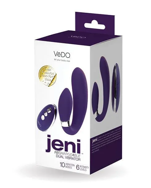 Vedo Jeni C-Shaped Dual Motor Vibe with Remote Purple