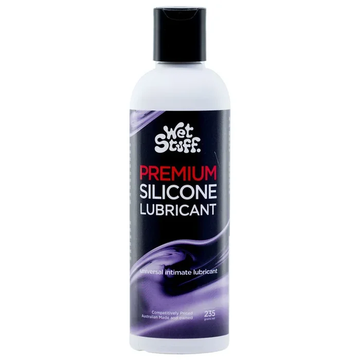 Wet Stuff Premium – 235g Disk Top – Silicone Lubricant – 235 gram Bottle