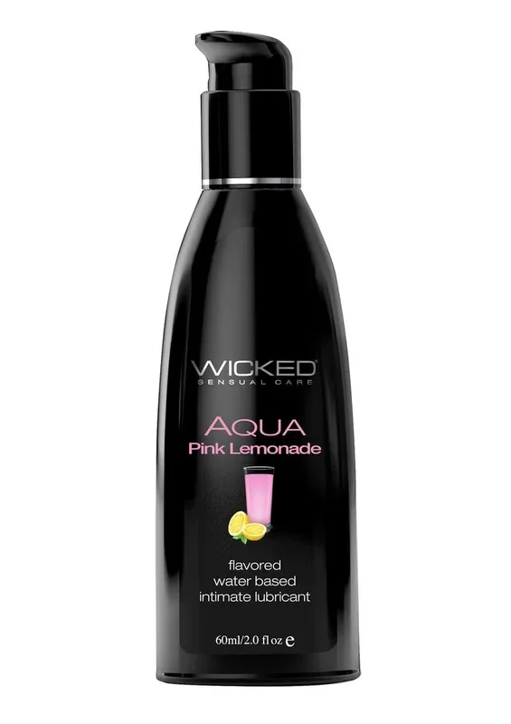 Wicked Aqua Water Based Flavored Lubricant Pink Lemonade