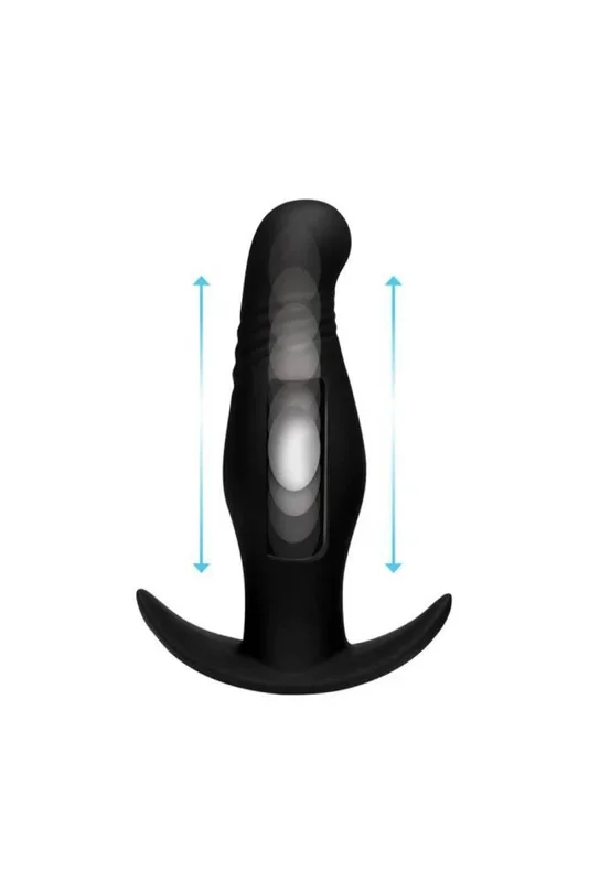 XR Brands – THUMP IT – Kinetic Thumping Vibrating Anal Plug – Black