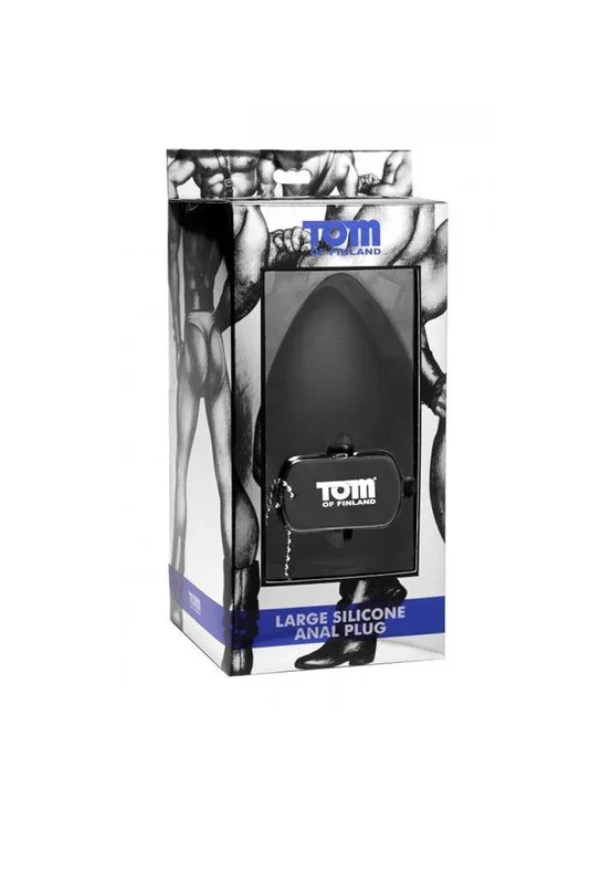 XR Brands – Tom of Finland – Silicone Anal Plug – Large – Black