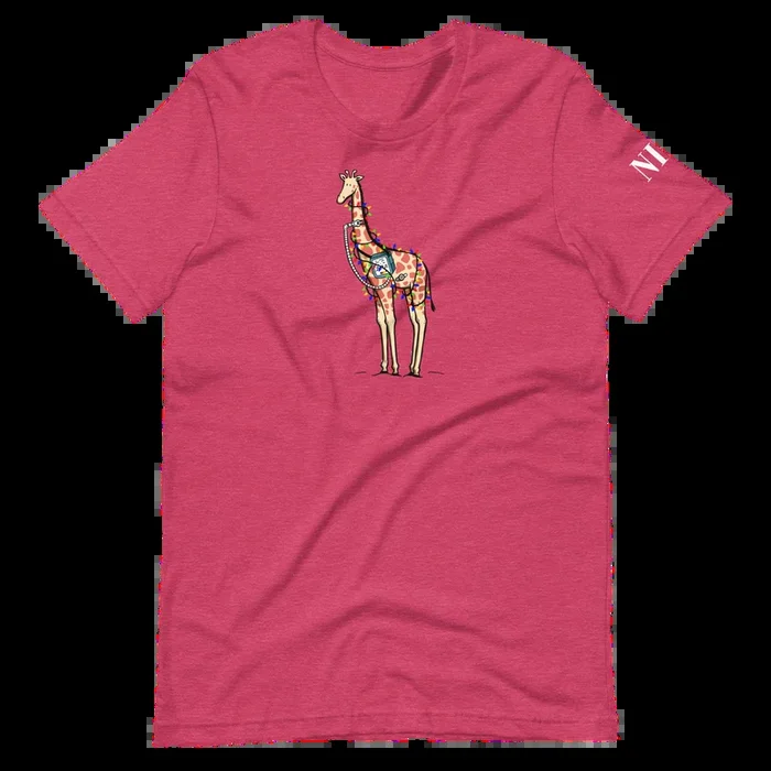Z – NICU – Christmas Giraffe – Adult T-Shirt