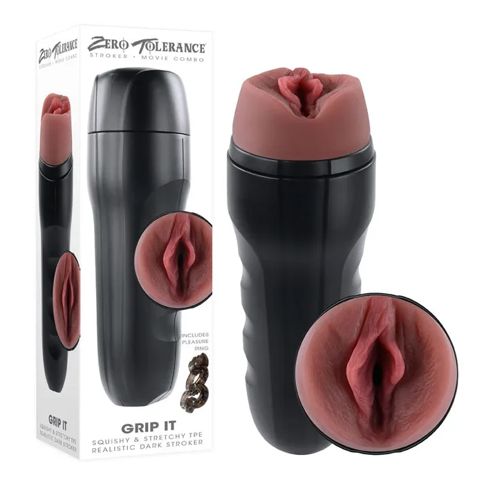 Zero Tolerance GRIP IT DARK – Brown Vagina Stroker
