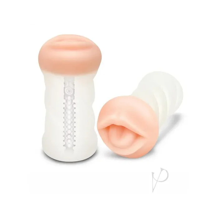 Zolo Squeezable Deep Throat Masturbator – Mouth – Vanilla/Clear